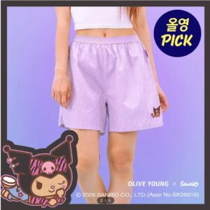 nareun × sanrio 豹紋居家短褲