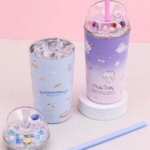 lilfant 三麗鷗雙層不鏽鋼吸管杯 520ml