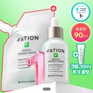 fation nosca9 痘痘速效舒緩精華50ml + 補充40ml + 舒緩面霜10ml